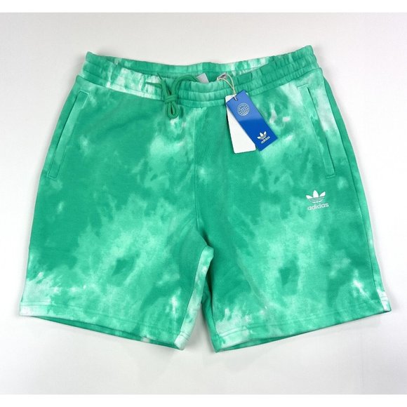 adidas Other - 🛑SOLD🛑 Adidas Essentials Tie Dye Green White Mens Large Sweat Shorts Athletic